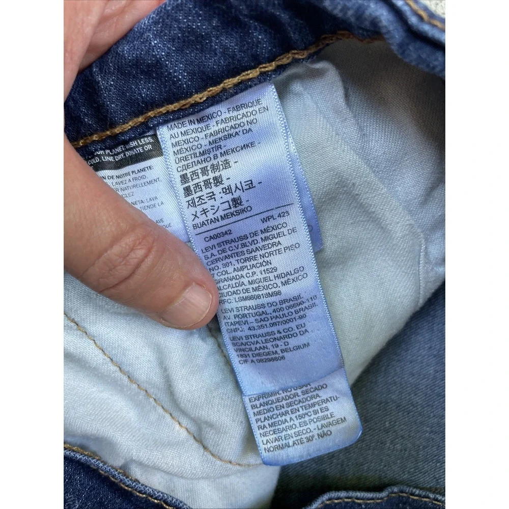 Levi's 505 Men's Jeans 36x34 Regular Fit Blue Denim‎ Stretch Made in Mexico